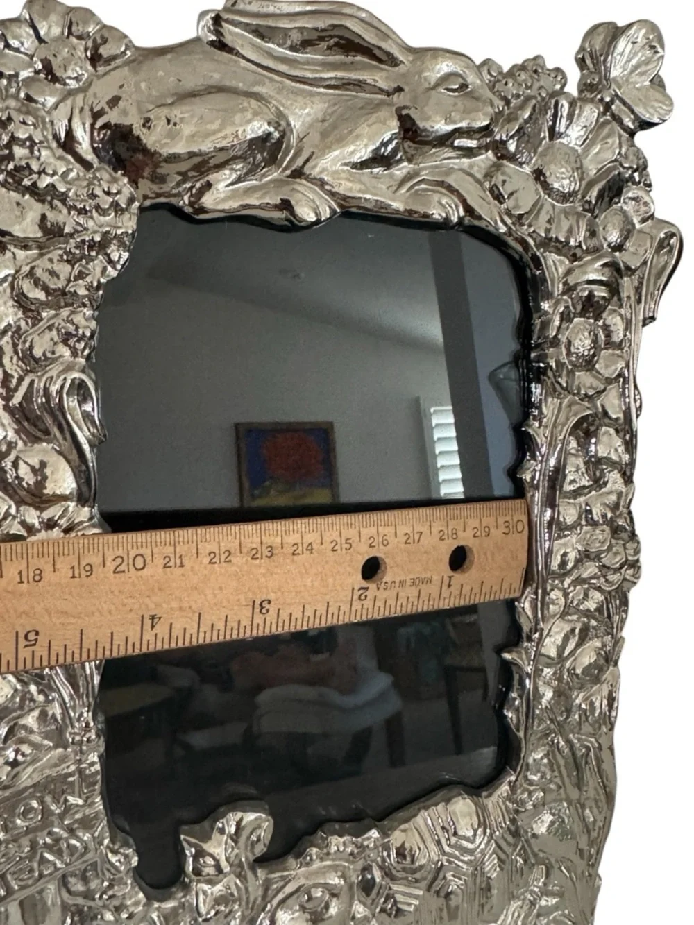 Michael Aram Animals Frame Silver Tone Rare Rabbits Turtle 4.5” X 6” Picture